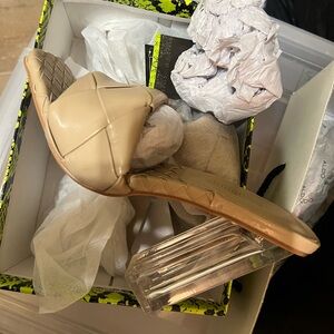 Size 6, nude sandals, never worn